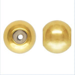 GOLD FILLED Stopper Beads- 1420 Gold Filled- USA made- 3mm or 4mm Silicone Stopper Bead- 10 pcs per order