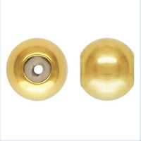 GOLD FILLED Stopper Beads- 1420 Gold Filled- USA made- 3mm or 4mm Silicone Stopper Bead- 10 pcs per order
