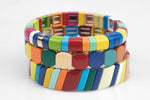 Large Stretchy Bracelet-Multi Stack- 7-7.5- Wholesale Pricing Enamel Beads