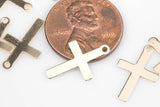 Gold Filled Cross Charms- 14/20 Gold Filled- USA Product-10x16mm- 2 pieces per order