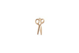 2pc 18K Gold  Pendant Gold Scissors Pendant - Hairstylist Necklace Charm scissor charm 2 pieces per order