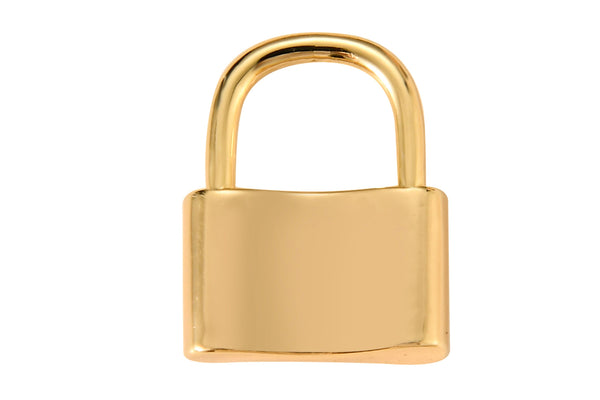 2pc Dainty 18k Gold Padlock Charm, Tiny Padlock charm Small lock Pendant Love Lock -10x17mm 12x15mm- 2 pcs per order