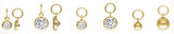 14kt Gold filled Hooplet Charms- 2 pcs per order