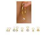 14kt Gold filled Hooplet Charms- 2 pcs per order