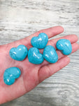 1 Pc Turquoise Stone Shaped Heart Healing Stones