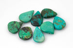 NATURAL Turquoise ---Top Drilled Teadrop- around 14x20mm-Perfect for Jewelry