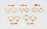 4pc Gold Filled Earring Hoops Lever Back one touch w/ open link Lever Hoop earring Nickel free Lead Free for Earring Charm Making Findings