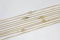 14K GOLD FILLED Necklace Chain Made in USA Wholesale Delicate Everyday Chain, 1.1mm Rolo Chain with Spring Clasp High Quality