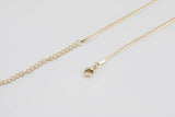 18k Gold Necklace- Herringbone 2mm Chain - Gold Filled Necklace Snake Chain ready to wear Lobster Clasp 3" extender - 16" 20"