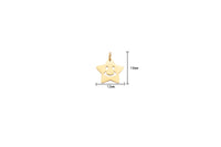2pc 14k Gold Smile Face EMOJI Charm Necklace Charm - 13mm