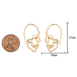 2 pcs Skull Earrings-  20x30mm