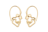 2 pcs Skull Earrings-  20x30mm