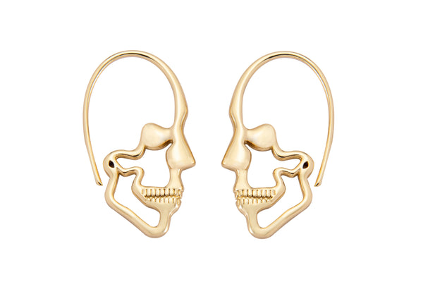 2 pcs Skull Earrings-  20x30mm