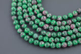 Emerald Green JADE Smooth Round -Full Strand 15.5 inch Strand AAA Quality- 8MM