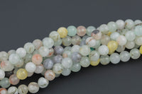 Natural Light Blue Opal Jade, High Quality in Round-Full Strand 15.5 inch Strand AAA Quality- 8mm Smooth Gemstone Beads