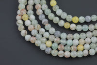 Natural Light Blue Opal Jade, High Quality in Round-Full Strand 15.5 inch Strand AAA Quality- 8mm Smooth Gemstone Beads