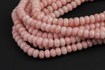 Natural GORGEOUS MYSTIC Silverite Pink High Quality in Faceted Rondelle- 6mm and 8mm-Full Strand 15.5 inch Strand Gemstone Beads