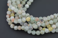 Natural Light Blue Opal Jade, High Quality in Round-Full Strand 15.5 inch Strand AAA Quality- 8mm Smooth Gemstone Beads