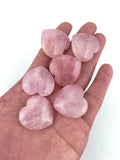 1 Pc Rose Quartz Heart Shaped Healing Stones Gemstone Hearts Healing Stones