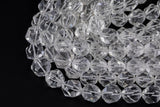 Natural Quartz- Hexagon Shape- Grade AAA High Quality-13-14mm Full Strand 16" Gemstone Beads