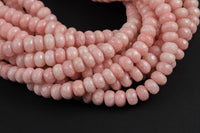 Natural GORGEOUS MYSTIC Silverite Pink High Quality in Faceted Rondelle- 6mm and 8mm-Full Strand 15.5 inch Strand Gemstone Beads