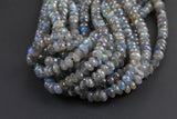 Natural Labradorite AAAA Quality Diamond Cut Beads roundel 4mm, 8mm-Full Strand 15.5 inch Strand Gemstone Beads