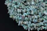 Natural LARIMAR Beads. Larimar Chips. 7-8mm. Full 16 inch Strand AAA Quality Gemstone Beads