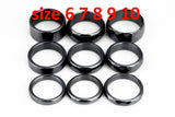 Hematite Ring Hematite Ring Hematite Rings Basic Ring Band Hematite Band Ring Bands Hematite Bands Jewelry Faceted Size 5 6 8 7 9 10 mm01