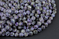 Natural Charorite- Hexagon Shape- Grade A High Quality- 8mm and 10mm- Full Strand 16" Gemstone Beads