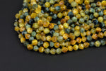 Natural Golden Tiger's Eye Tiger Eye Tigereye Tigerseye Hexagon Star Shape- Grade A High Quality- 8mm and 10mm- Full Strand 16"