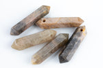 Chocolate Moonstone- NATURAL Double Pointed Top Drilled---Perfect for Jewelry--- Average size 35-50mm