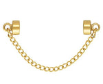 GOLD FILLED Magnetic Clasp With Safety Curb Chain- USA product- 1 Set per order- 4mm- 1420 Gold filled