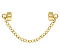 GOLD FILLED Magnetic Clasp With Safety Curb Chain- USA product- 1 Set per order- 4mm- 1420 Gold filled