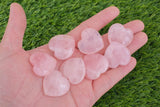 1 Pc Rose Quartz Heart Shaped Healing Stones Gemstone Hearts Healing Stones