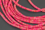 Fusia Sea Sediment Jasper Heishi Discs Beads 2x4mm 3x6mm 15.5" Strand