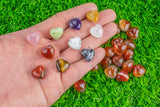 Rainbow Fluorite Heart Shaped Healing Stones Gemstone Hearts Healing Stones-15mm- .5 inches