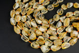 CITRINE smooth nuggets 15x20mm