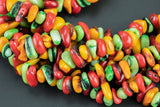 1 Strand Coral Roundel Rondelle Shell Chips Beads - Around 8mm -  Full Strand 15.5" - Wholesale pricing-9-10mm