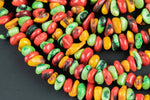 1 Strand Coral Roundel Rondelle Shell Chips Beads - Around 8mm -  Full Strand 15.5" - Wholesale pricing-9-10mm