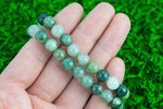 Bracelet Natural Green Phantom Quartz Bracelets 8mm Stackable Round Natural Gemstone Crystal Bracelets - Handmade Bracelet Crystal Bracelet