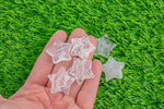 1 Pc Clear Quartz Gemstone Star- 25mm