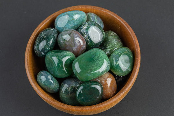 Natural Indian Agate Tumbled Nuggets- 100 grams-3.5 ounces - .5 inch-1.5 inch Size- Roughly 15 pcs per bag