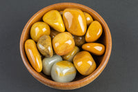 Natural Yellow Jade Nuggets- 100 grams-3.5 ounces - .5 inch-1.5 inch Size- Roughly 15 pcs per bag