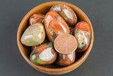 Natural Indian Agate Tumbled Nuggets- 100 grams-3.5 ounces - .5 inch-1.5 inch Size- Roughly 8 pcs per bag