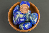 Natural Lapis Lazuli Tumbled Nuggets- 100 grams-3.5 ounces - .5 inch-1.5 inch Size- Roughly 7 pcs per bag