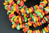 1 Strand Coral Roundel Rondelle Shell Chips Beads - Around 8mm -  Full Strand 15.5" - Wholesale pricing-9-10mm
