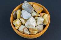 Natural Fossil Coral Tumbled Nuggets- 100 grams-3.5 ounces - 1/4 inch-3/4 inch Size- Roughly 70pcs per bag