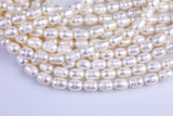 7mm*9mm Potato Pearl A Quality Round Natural Freshwater Pearls