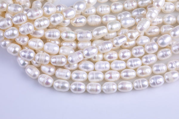 7mm*9mm Potato Pearl A Quality Round Natural Freshwater Pearls