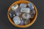 Natural Blue Chalcedony Tumbled Nuggets- 100 grams-3.5 ounces - .5 inch-1.5 inch Size- Roughly 15 pcs per bag